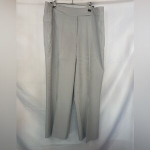 Preston and York sear sucker slacks ima gray and white stripes. Light and classy